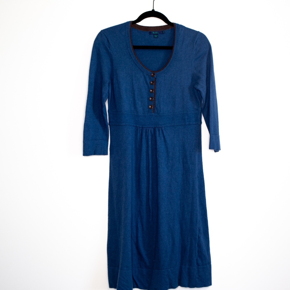 Boden 3/4 Sleeve Dress with Buttons